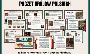 Poczet królów polskich: od Piastów po Poniatowskiego. Ilustrowana historia władców Polski, 15 kart PDF.