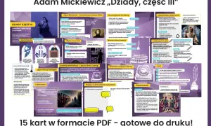 Dziady cz. III: Konrad, Ksiądz Piotr, Senator – bohaterowie dramatu Adama Mickiewicza. Ich losy odzwierciedlają walkę o wolność i cierpienie narodu.