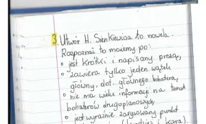 Notatki o noweli Sienkiewicza, np. "Janko Muzykant streszczenie". Krótka forma, jeden wątek główny, brak informacji o bohaterach drugoplanowych, wyraźny punkt kulminacyjny.