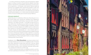 Ceglana zabudowa Nikiszowca, przykład architektury z książek o Śląsku. Czerwone okna i detale architektoniczne.