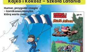 Kajko i Kokosz – Szkoła Latania. Streszczenie komiksu o przygodach dwóch słowiańskich wojów, którzy uczą się latać.