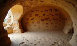 Jaskinia z malowidłami zwierząt. To świadectwo wczesnego humanizmu, definicja potrzeby ekspresji i tworzenia.