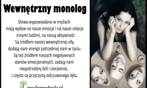 Kobieta zamyślona nad stołem, na którym leżą maski. Wewnętrzny monolog kształtuje nasze emocje i relacje.