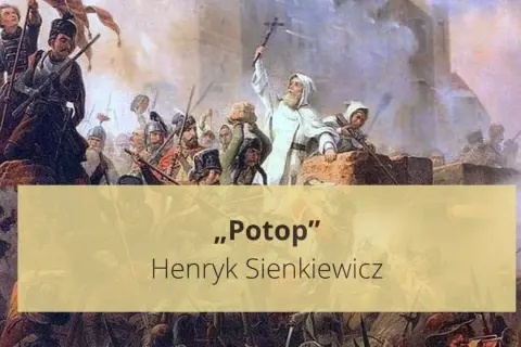 Obraz przedstawia scenę bitwy, nawiązującą do "Potopu" Henryka Sienkiewicza. Krótki opis streszczenia tej epickiej powieści.