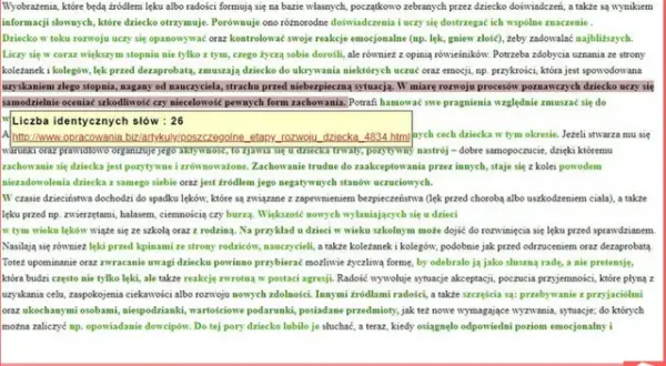 Ile procent pracy mogą stanowić cytaty, aby uniknąć plagiatu?
