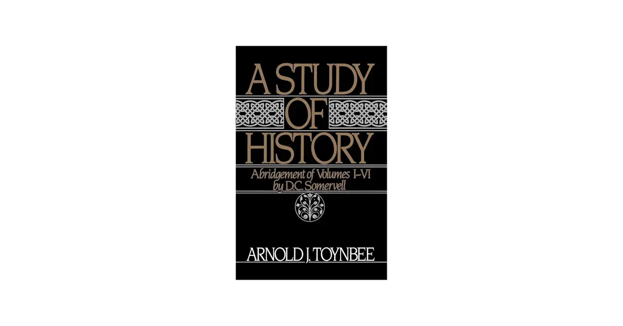 Okładka książki "A Study of History" Arnolda J. Toynbee, skrót D.C. Somervell.