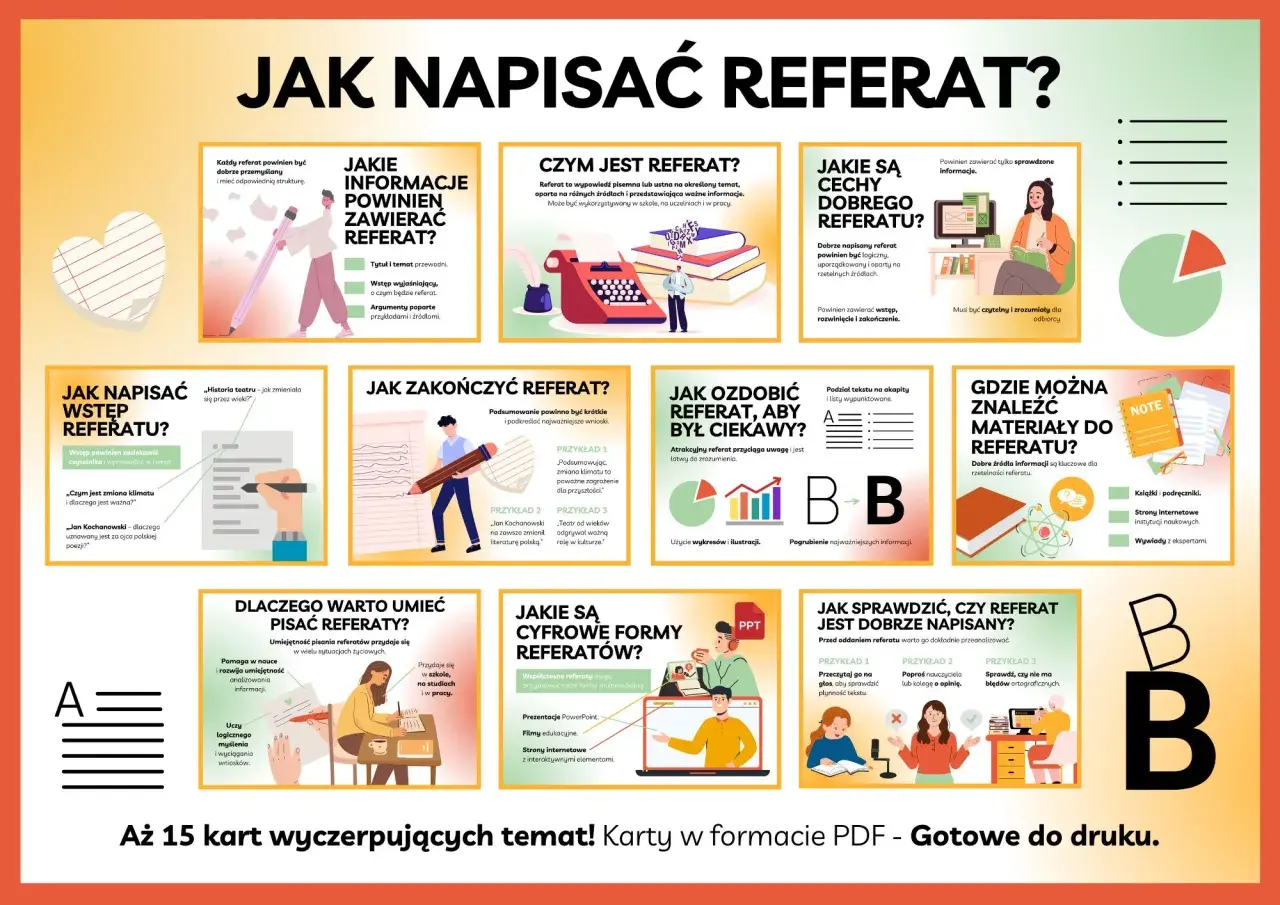 Jak napisać referat? Poradnik krok po kroku, od wstępu po zakończenie. Poznaj kluczowe elementy dobrego referatu.