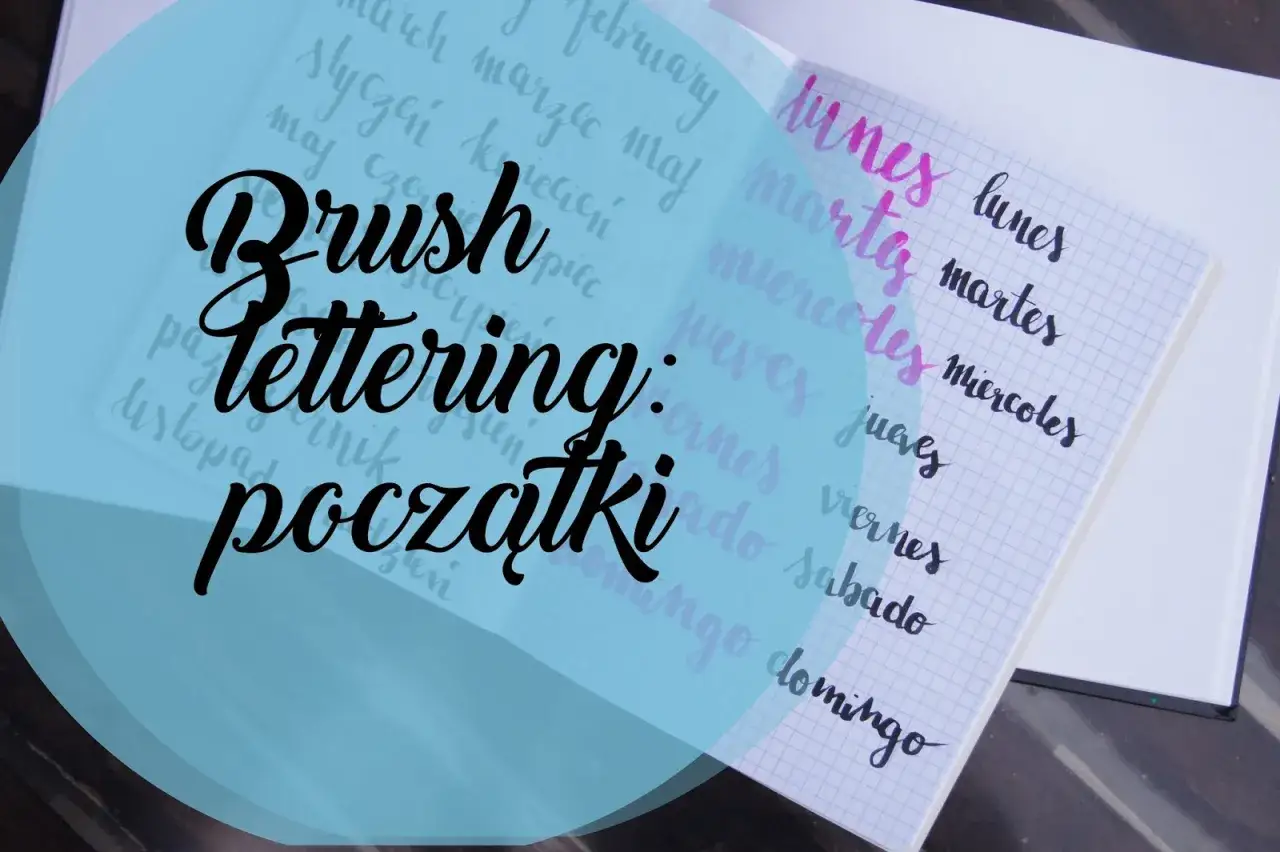 Elaborat co to? Piękny brush lettering z nazwami dni tygodnia po hiszpańsku i polsku.