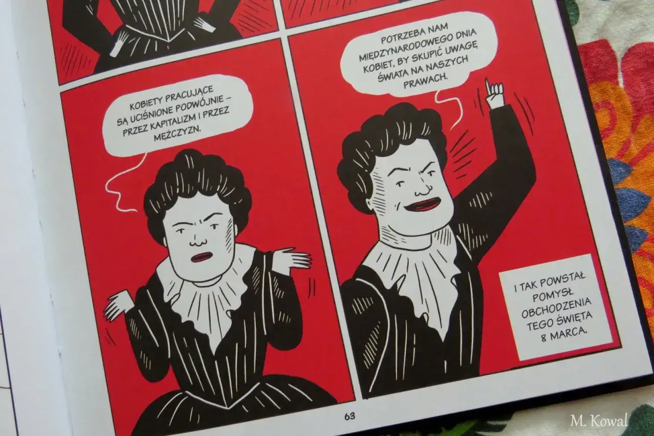 Komiks o feminizmie: kobiety mówią o podwójnym ucisku i potrzebie zwrócenia uwagi świata na prawa kobiet.