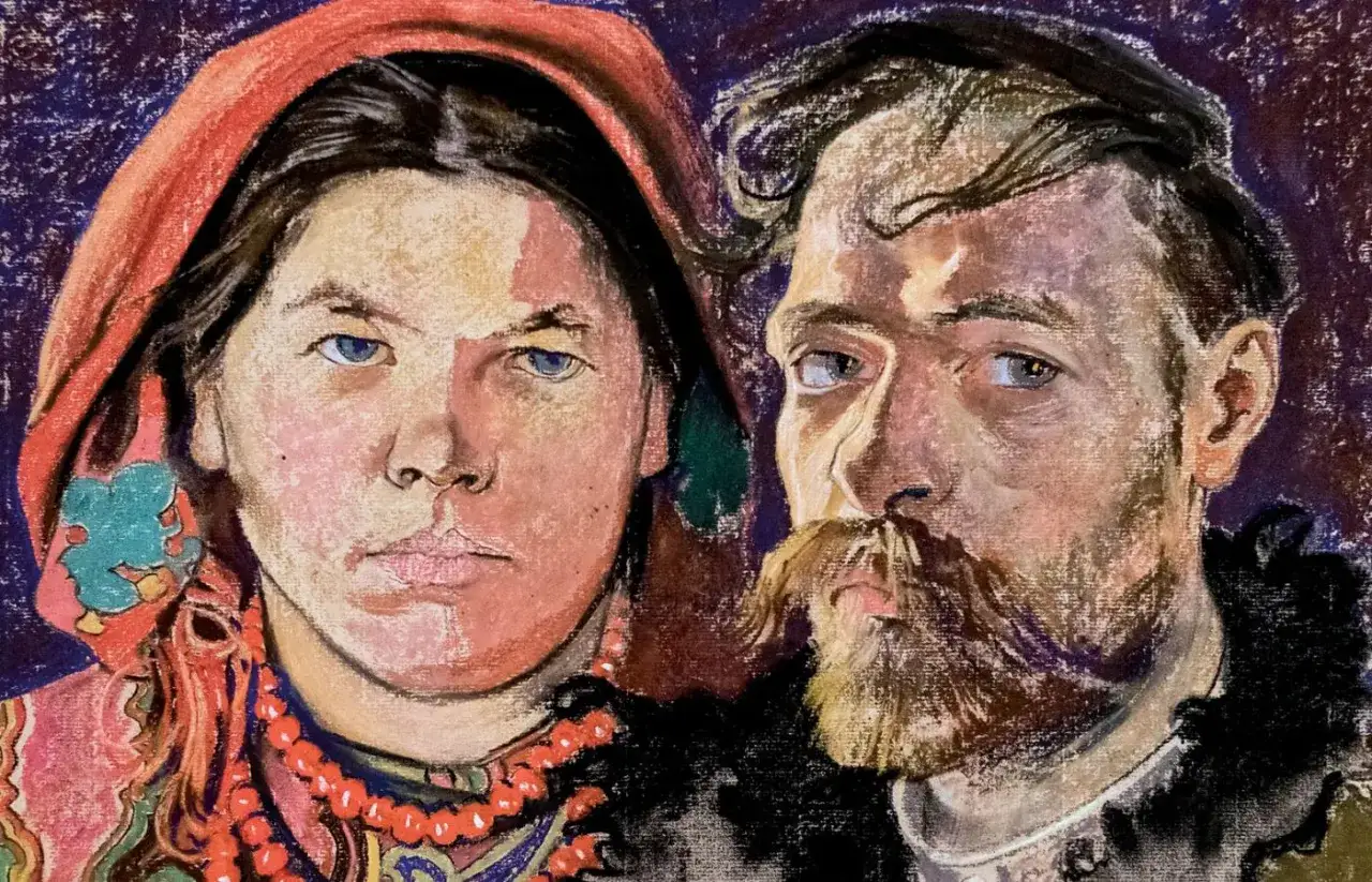 Portret pary autorstwa Stanisława Wyspiańskiego. Ciekawostki o jego stylu i inspiracjach można odkryć w intensywnych barwach i ekspresji.